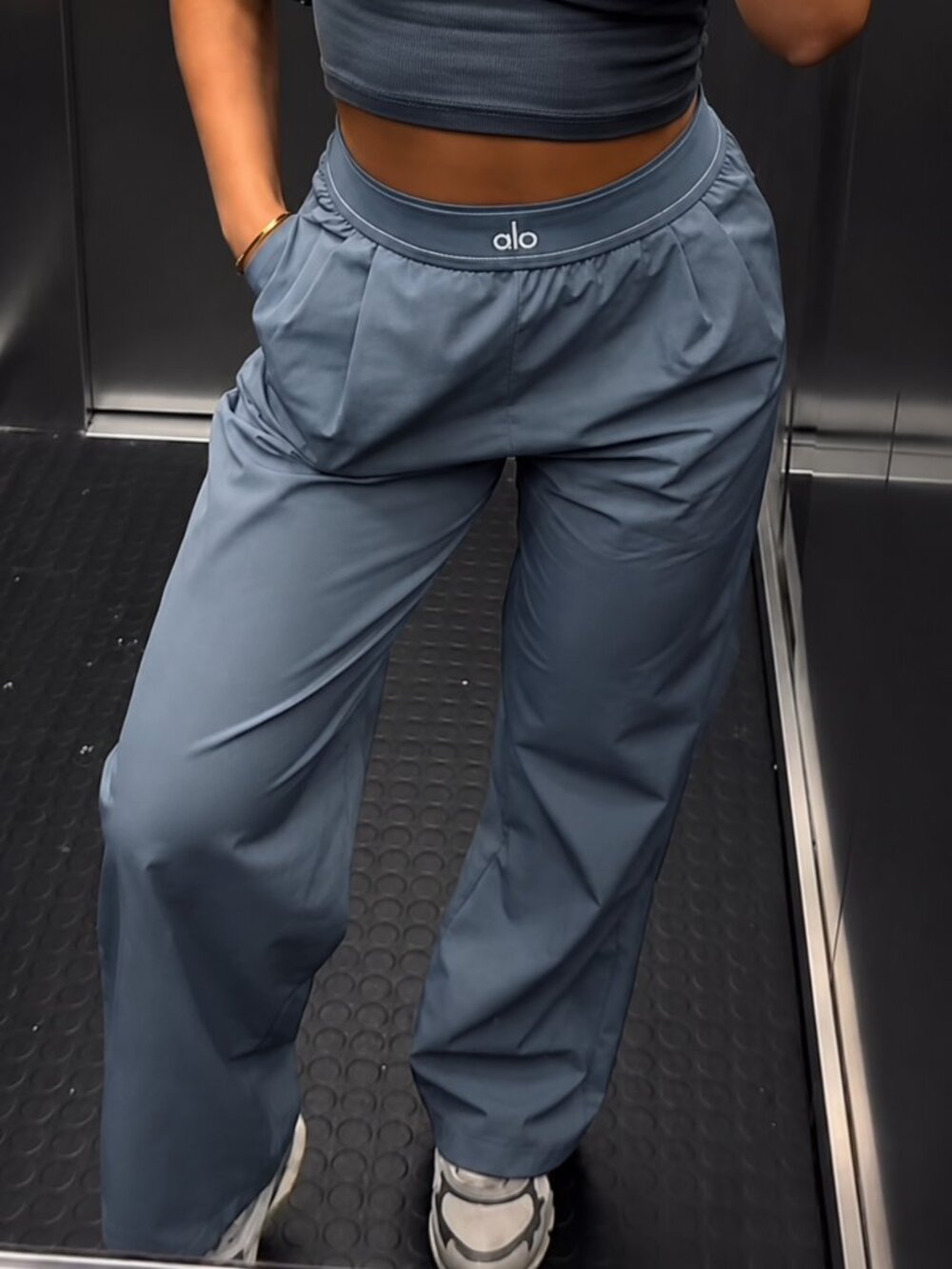 Regular Length ✨ ALO Yoga Steel Grey High Waisted Pants | Office Casual 🤞  NWT